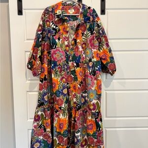 Colorful Floral Maxi Dress